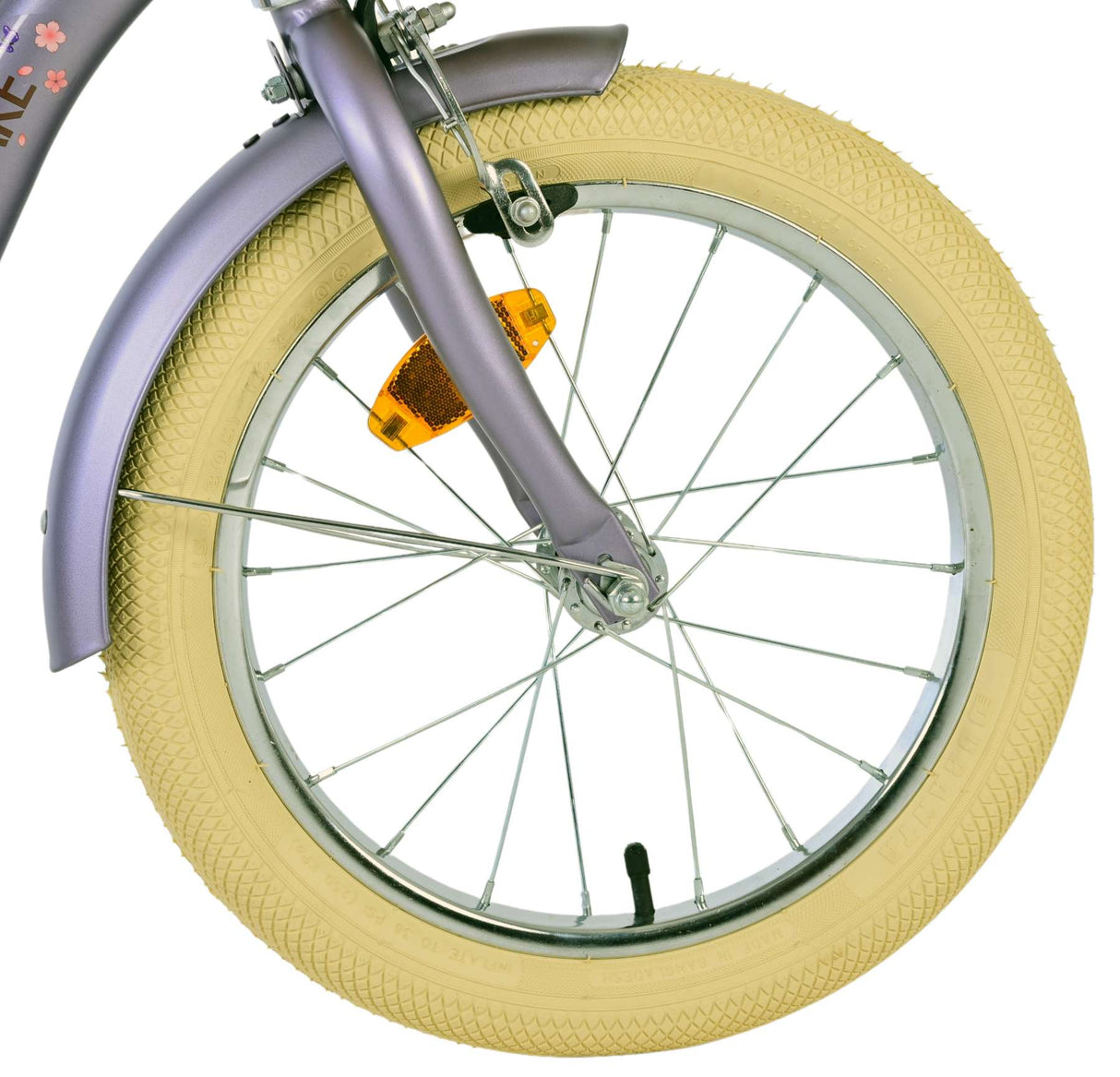 Volare blossom kinderfiets - meisjes - 16 inch - paars - twee handremmen