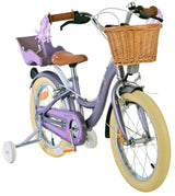 Volare blossom kinderfiets - meisjes - 16 inch - paars - twee handremmen