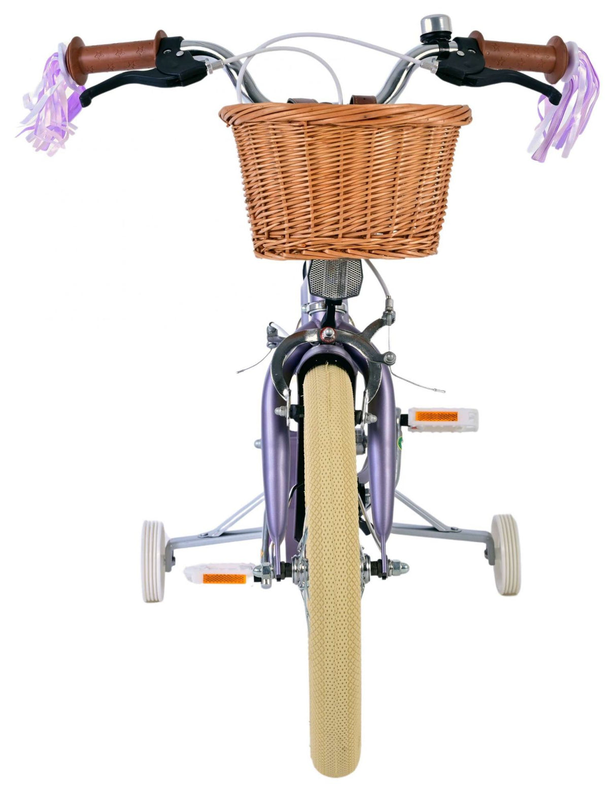 Volare blossom kinderfiets - meisjes - 16 inch - paars - twee handremmen