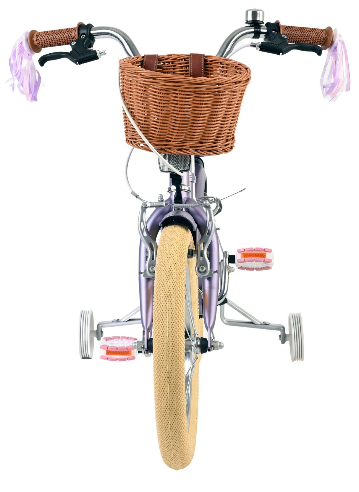 Volare bloesem kinderfiets - meisjes - 16 inch - paars - twee handremmen