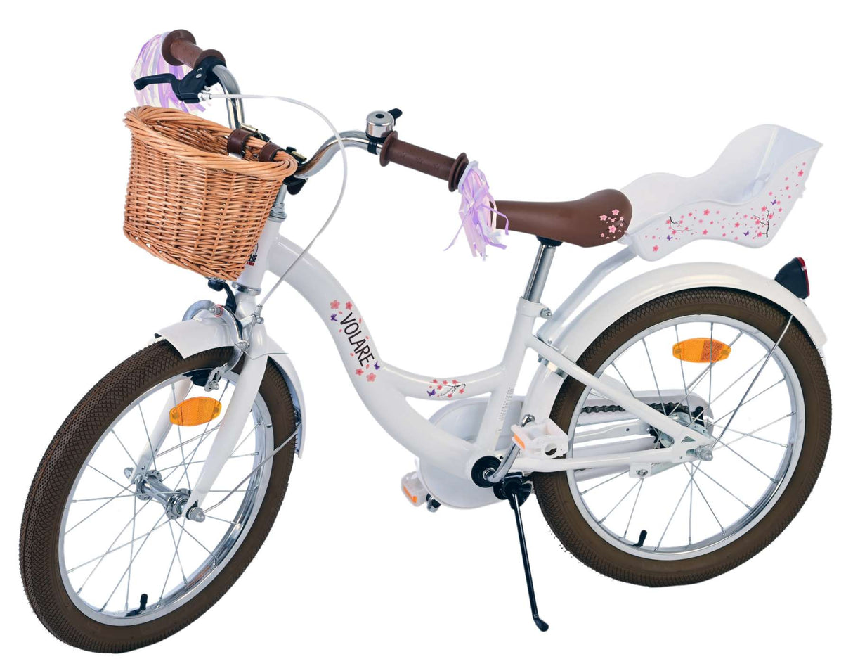 Volare Blossom Kinderfiets Meisjes 18 inch Wit