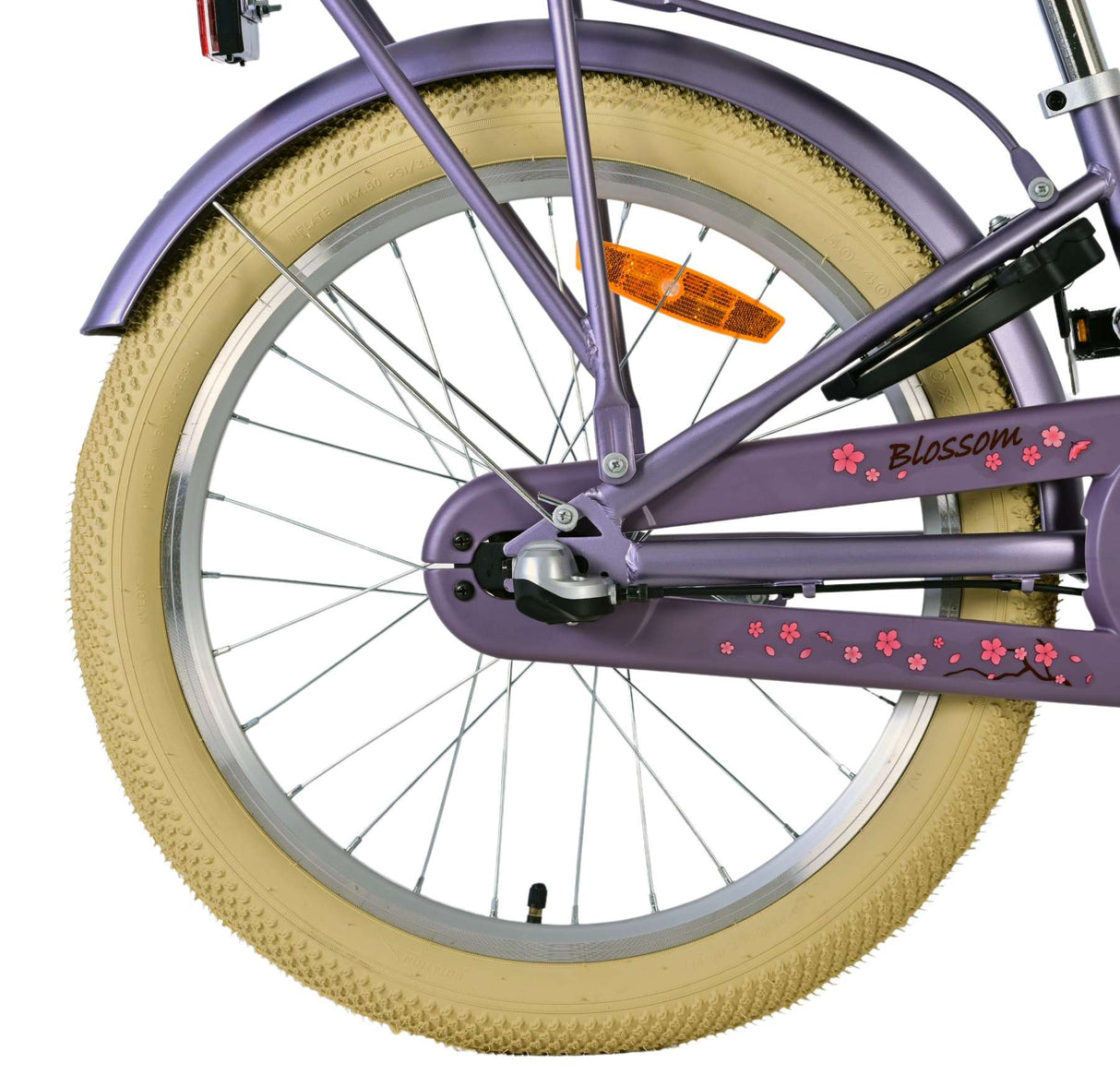 Volare blossom kinderfiets - meisjes - 20 inch - paars - nexus 3 versnellingen