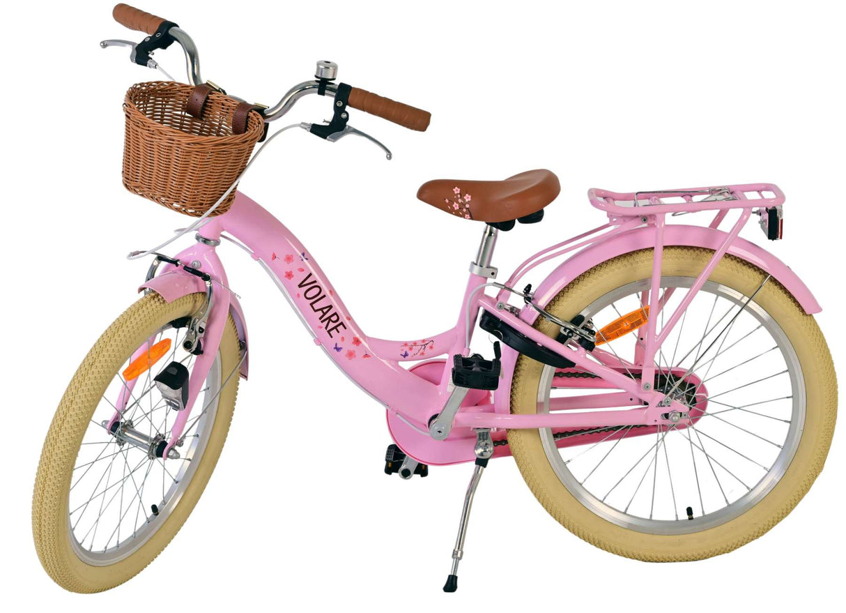 Volare blossom kinderfiets - meisjes - 20 inch - roze - twee handremmen