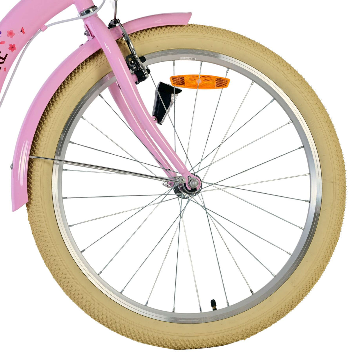 Volare blossom kinderfiets - meisjes - 24 inch - roze - twee handremmen