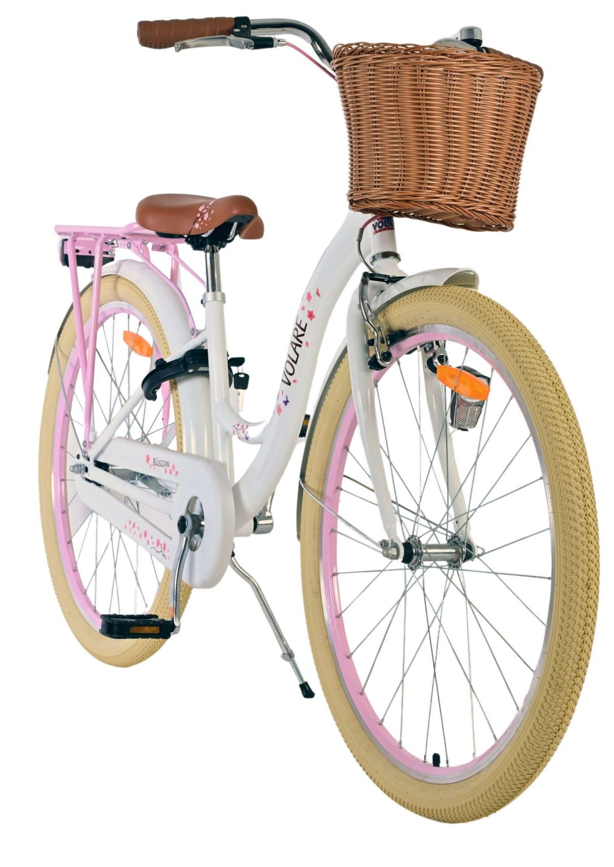Volare blossom kinderfiets - meisjes - 26 inch - wit