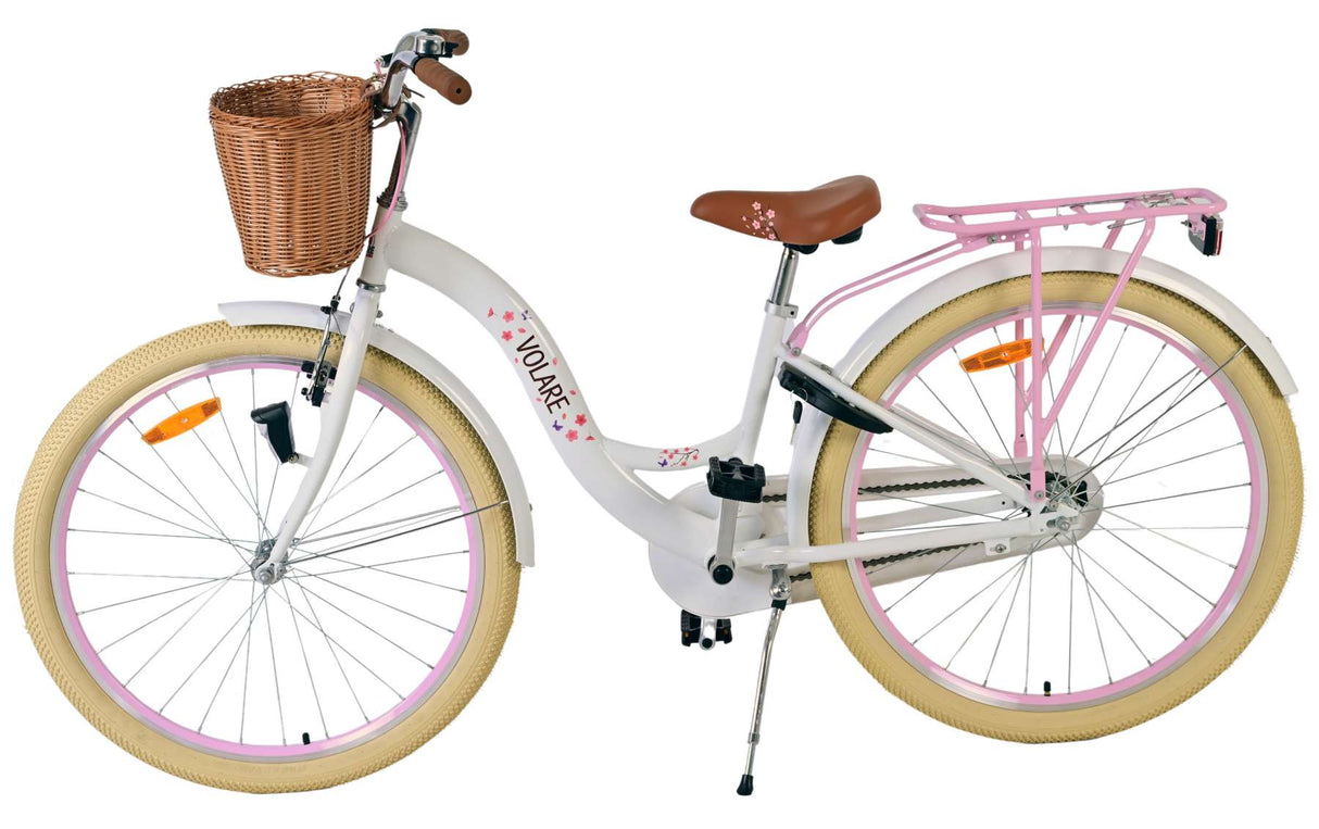 Volare blossom kinderfiets - meisjes - 26 inch - wit