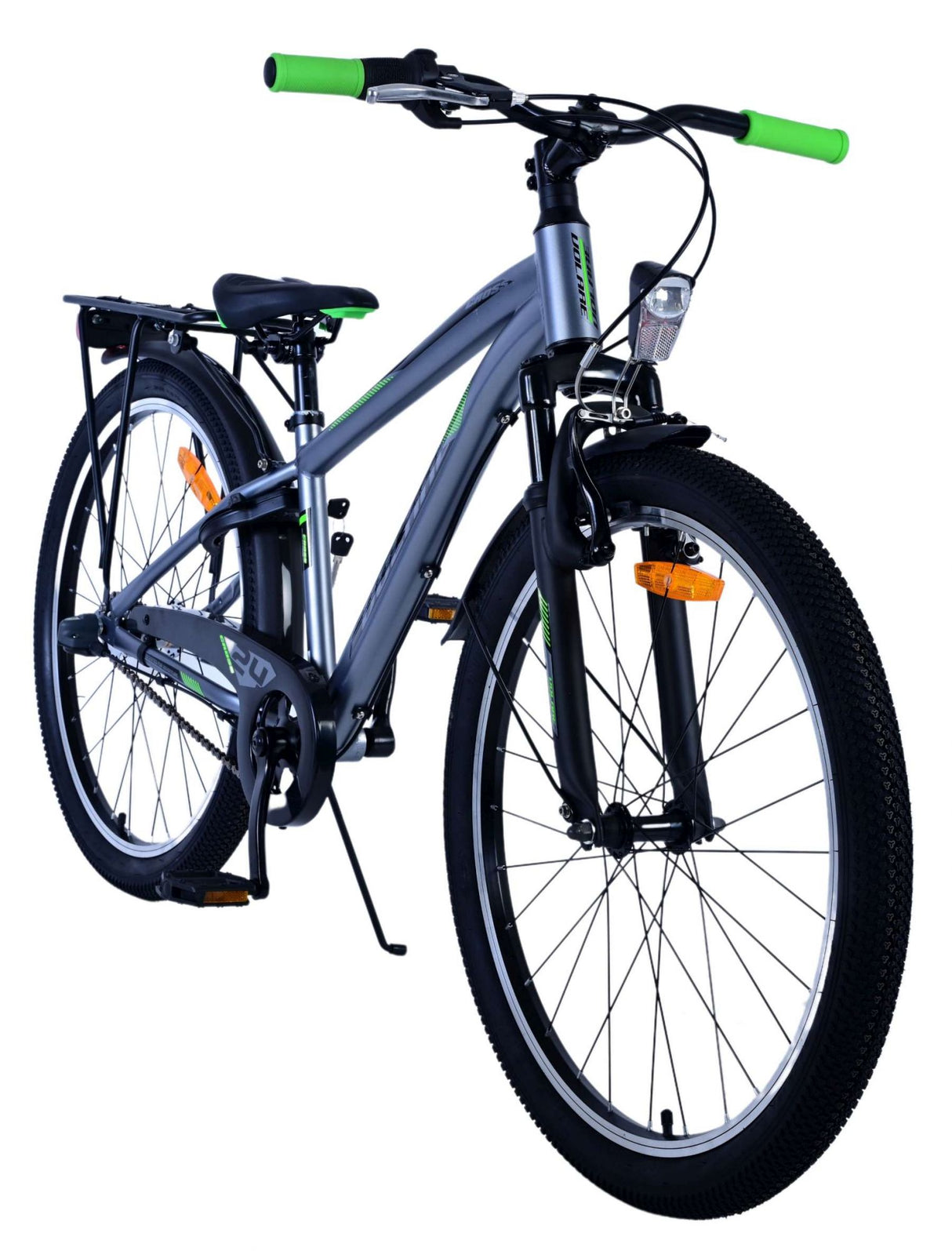 Volare Cross Kinderfiets - Jongens - 24 inch - donker Grijs- 3 versnellingen
