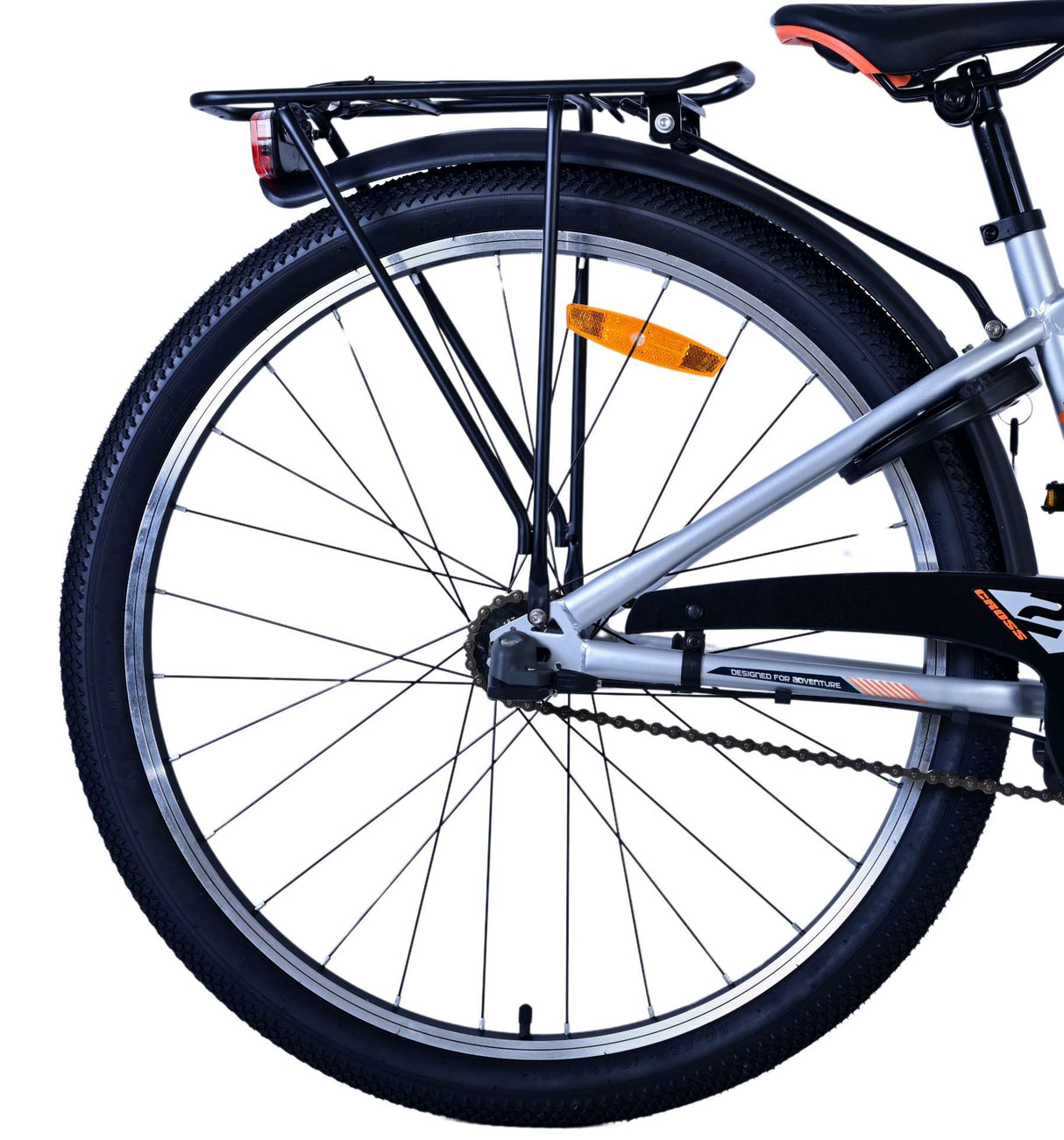 Volare Cross kinderfiets jongens 26 inch Zilver 3 versnellingen