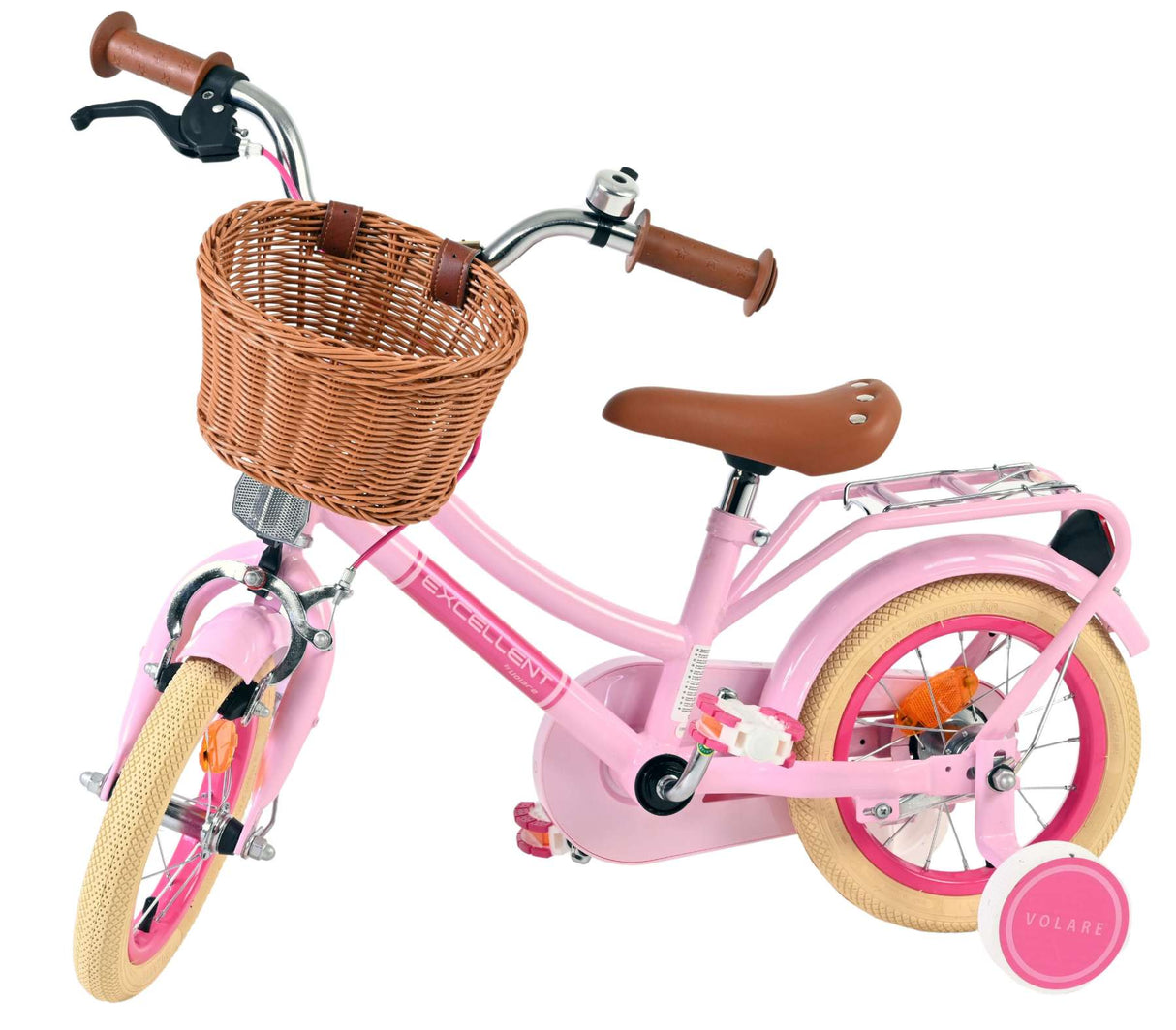 Volare uitstekende kinderfiets - meisjes - 12 inch - roze