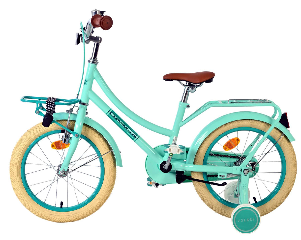 Volare excellent kinderfiets - meisjes - 16 inch - groen - 95% afgemonteerd