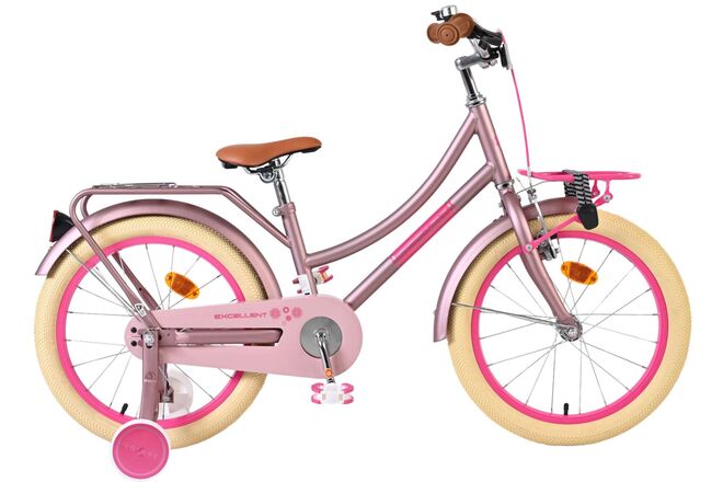 Volare uitstekende kinderfiets - meisjes - 18 inch - mat roze
