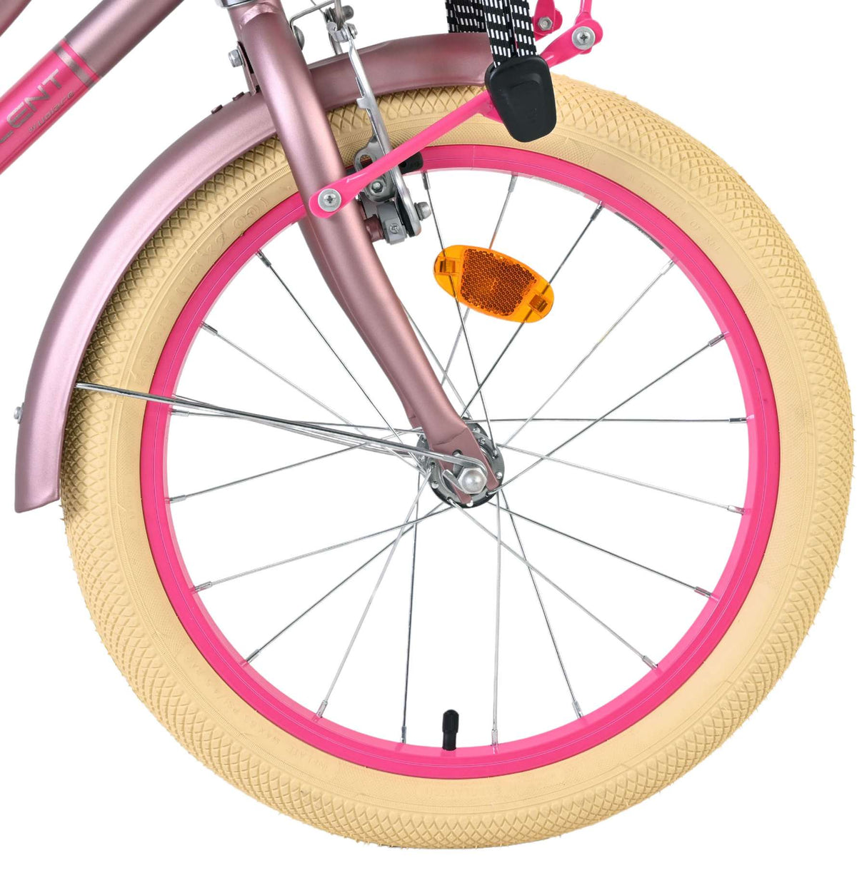 Volare uitstekende kinderfiets - meisjes - 18 inch - mat roze