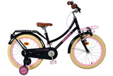 Volare uitstekende kinderfiets - meisjes - 18 inch - zwart - 95% afgemonteerd