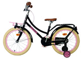 Volare uitstekende kinderfiets - meisjes - 18 inch - zwart - 95% afgemonteerd