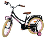 Volare uitstekende kinderfiets - meisjes - 18 inch - zwart - 95% afgemonteerd