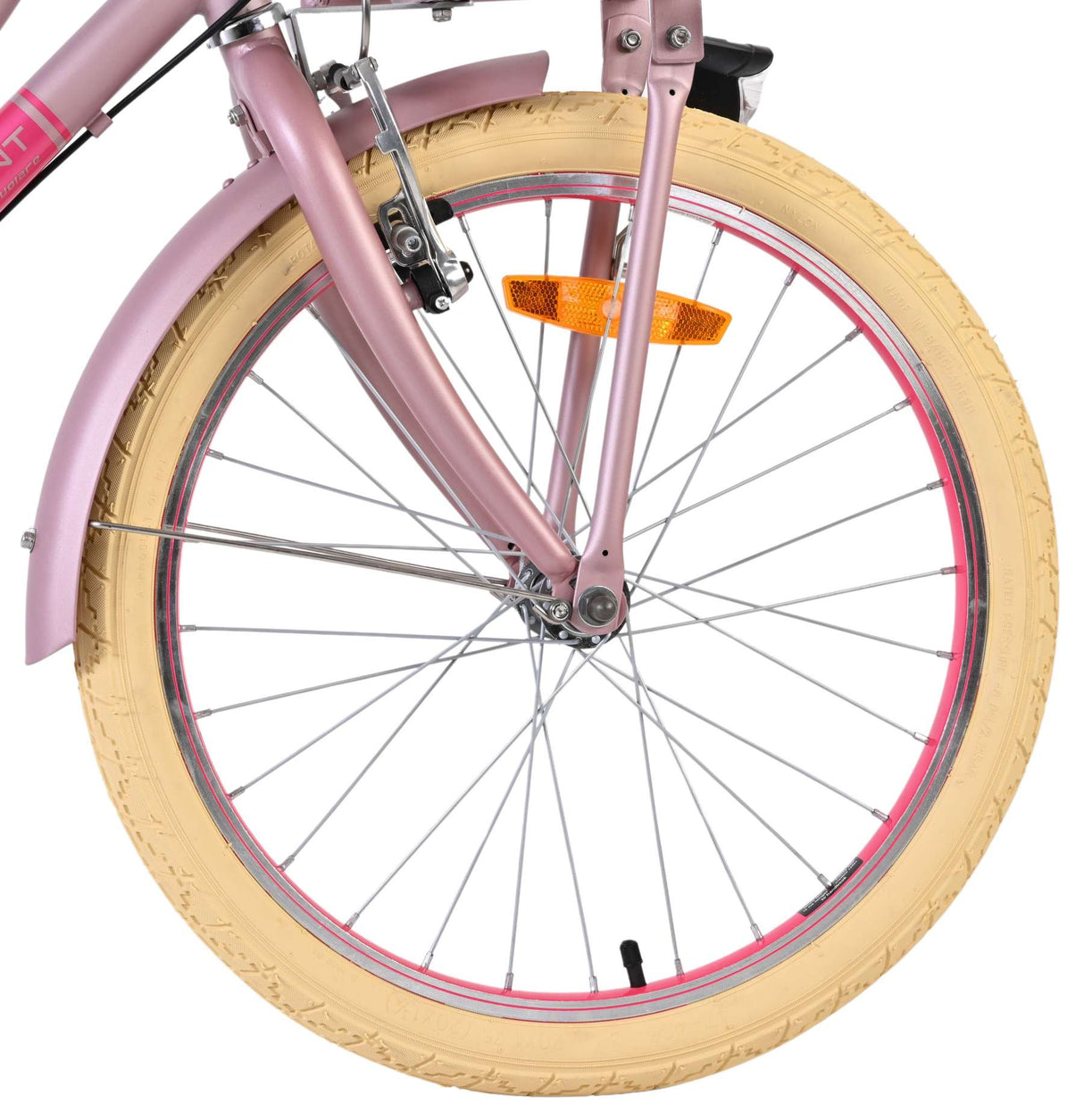 Volare uitstekende kinderfiets - meisjes - 20 inch - mat roze - 3 versnellingen