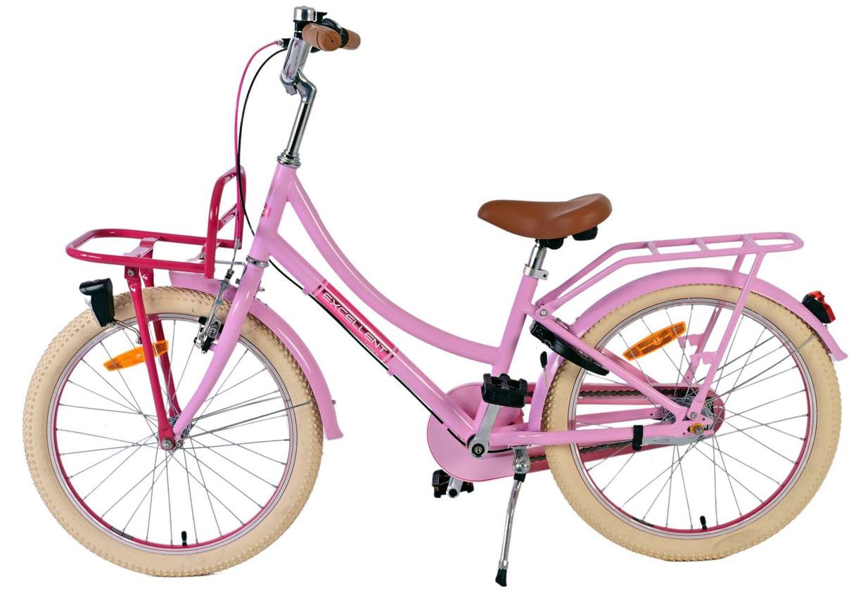 Volare excellent kinderfiets - meisjes - 20 inch - roze - 3 versnellingen