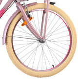 Volare uitstekende kinderfiets - meisjes - 24 inch - mat roze - 3 versnellingen