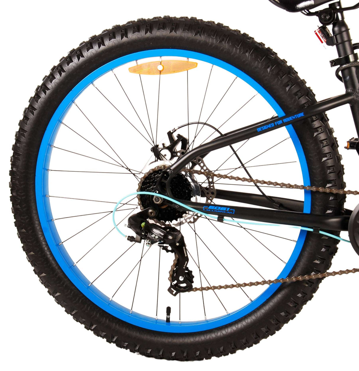 Volare gradiënt kinderfiets – jongens – 26 inch – zwart blauw – 7 versnellingen – prime collectie