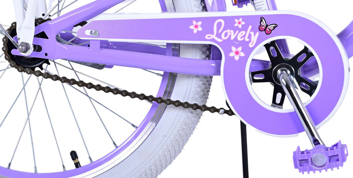 Volare lovely kinderfiets - meisjes - 20 inch - paars
