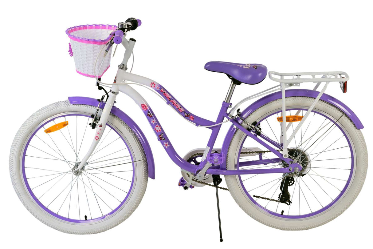 Volare lovely kinderfiets - meisjes - 24 inch - paars - 7 versnellingen