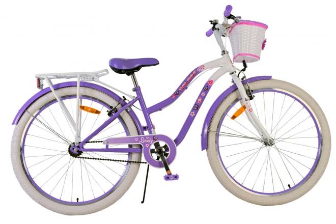 Volare lovely kinderfiets - meisjes - 26 inch - paars - twee handremmen