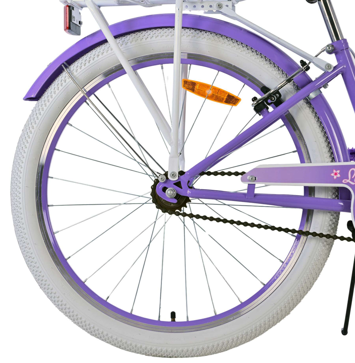 Volare lovely kinderfiets - meisjes - 24 inch - paars - twee handremmen