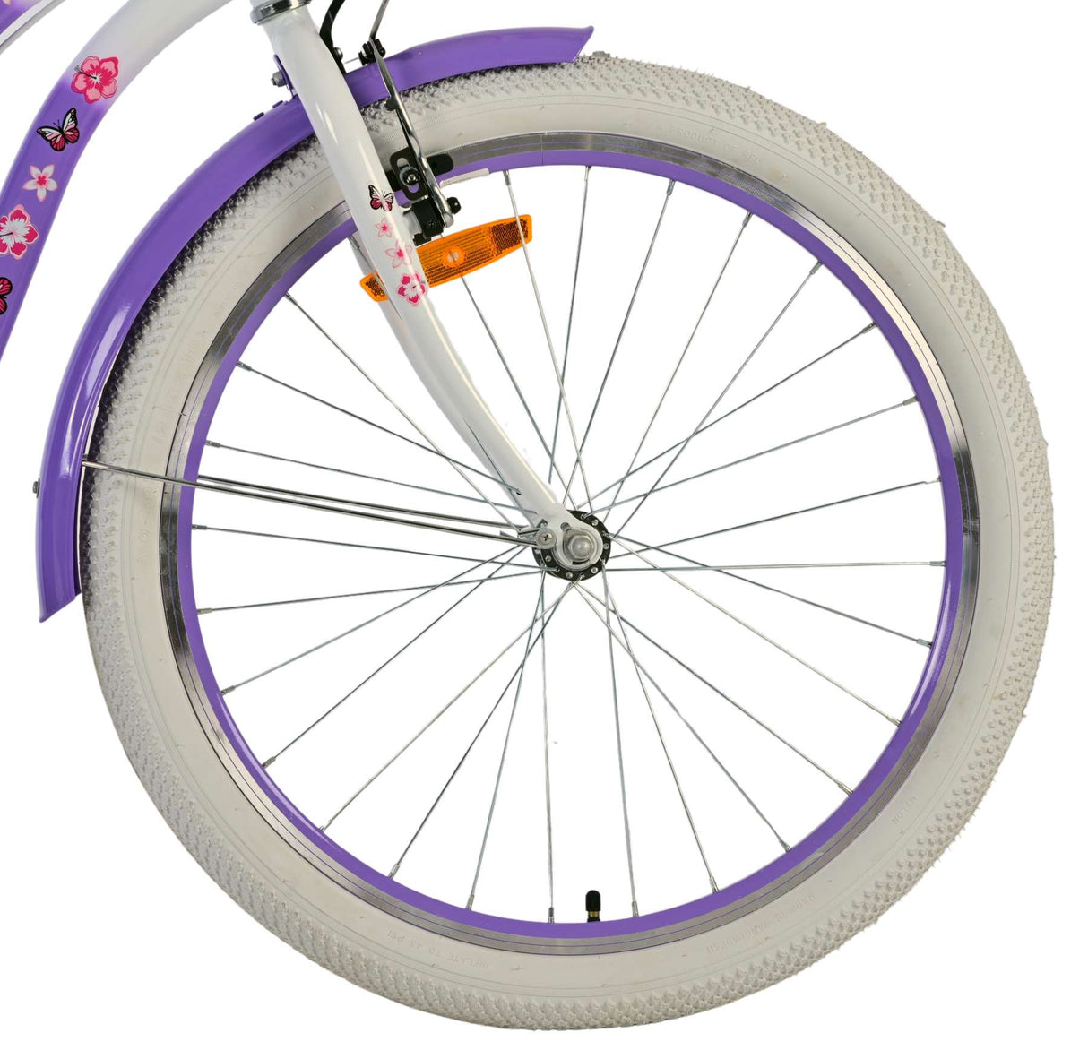 Volare lovely kinderfiets - meisjes - 24 inch - paars - twee handremmen