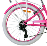 Volare lovely kinderfiets - meisjes - 24 inch - roze - 7 versnellingen