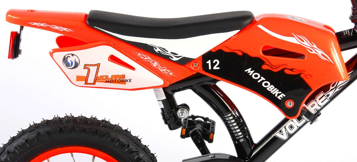 Volare Motor Kinderfiets Jongens 12 inch Oranje 95% afgemonteerd