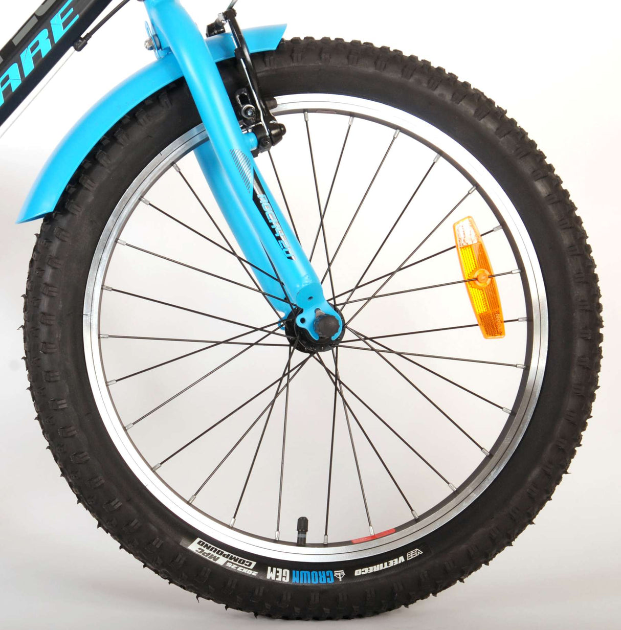 Volare Rocky Kinderfiets - 20 inch - Blauw Zwart - 85% afgemonteerd - 6 versnellingen - Prime Collection