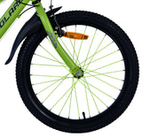 Volare rocky kinderfiets - 20 inch - 7 versnellingen - groen grijs