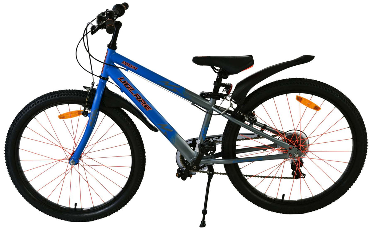 Volare rocky kinderfiets - 24 inch - blauw - 7 versnellingen