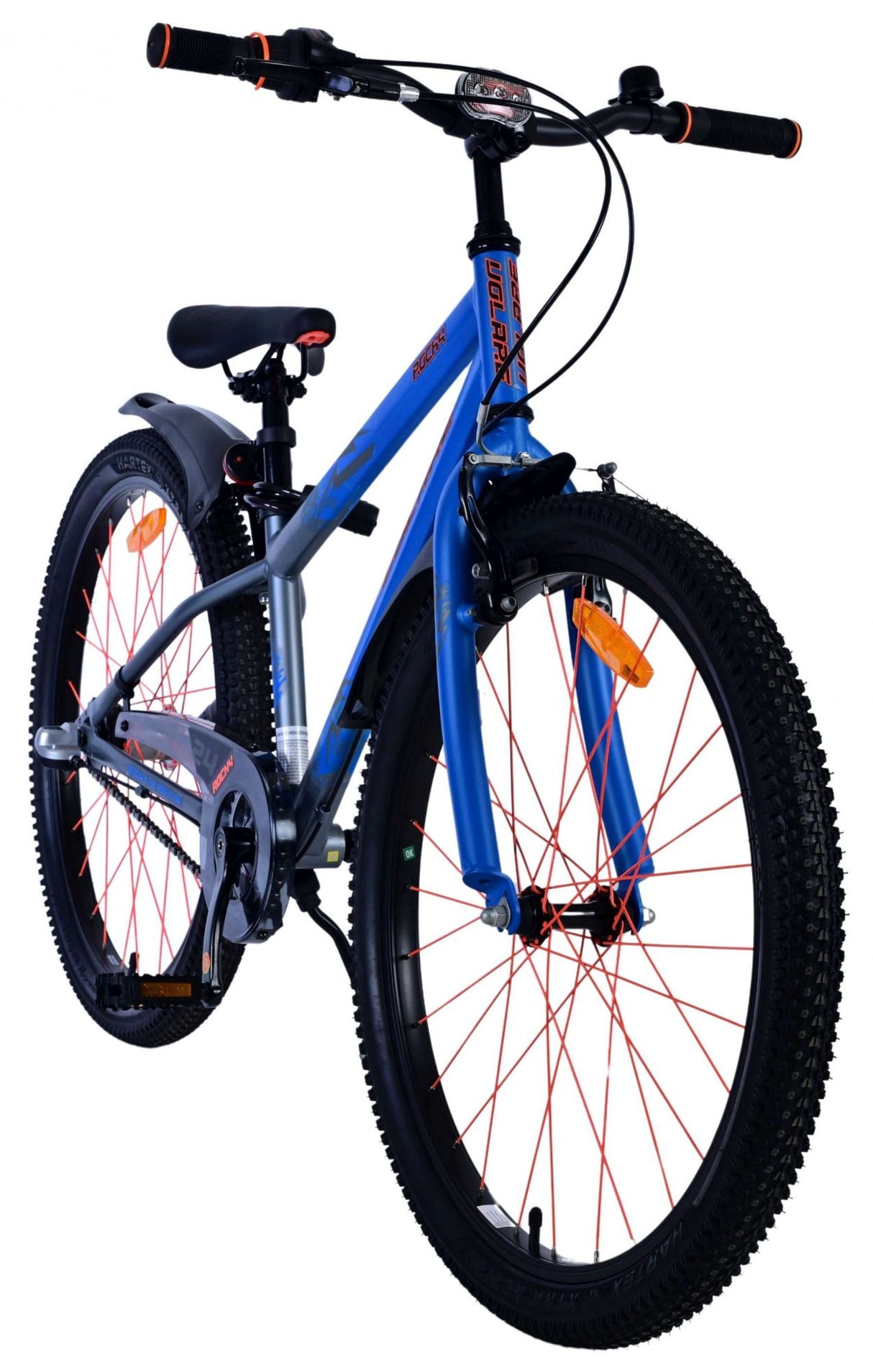 Volare rocky kinderfiets - 24 inch - blauw - shimano nexus 3 versnellingen