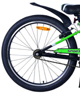 Volare sportivo kinderfiets - jongens - 24 inch - zwart groen - twee handremmen