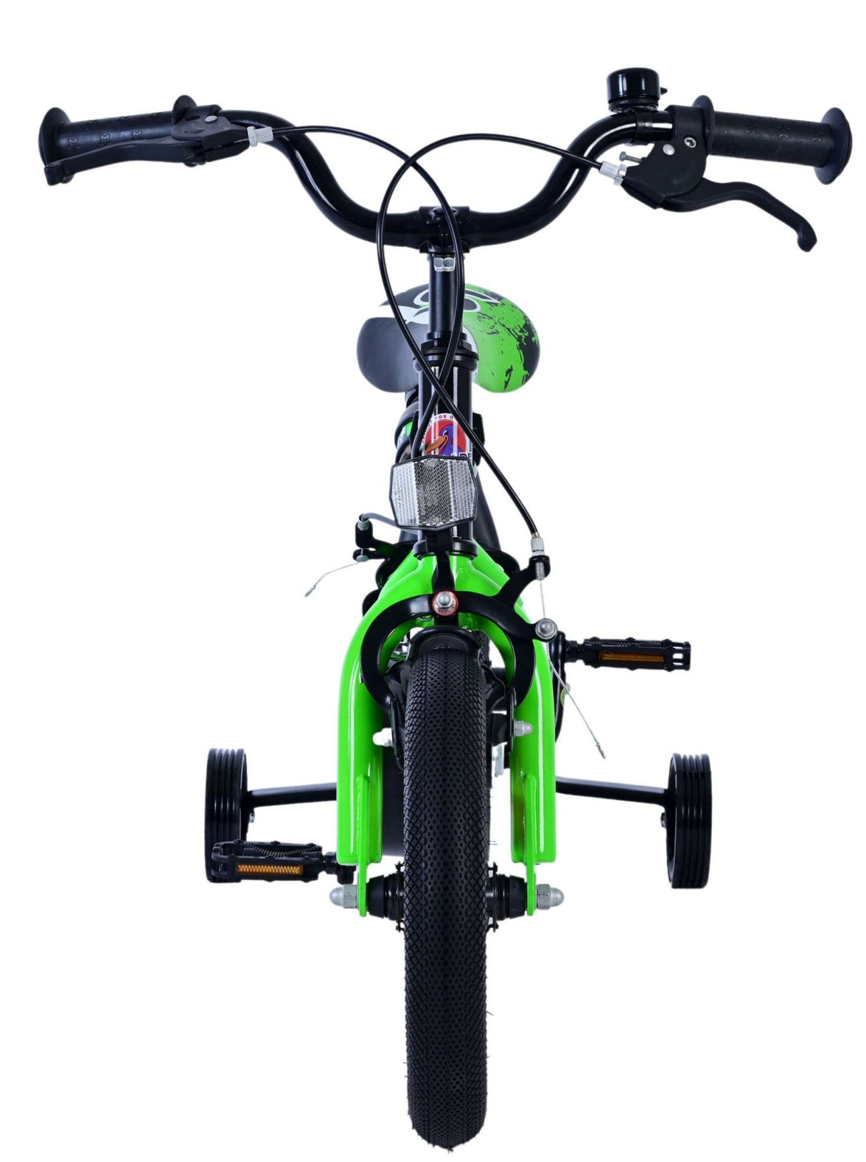 Volare sportivo kinderfiets - jongens - 12 inch - groen zwart - twee handremmen