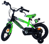Volare sportivo kinderfiets - jongens - 12 inch - groen zwart - twee handremmen