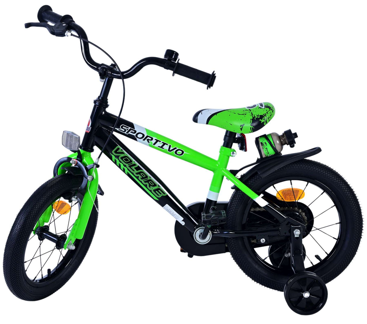 Volare sportivo kinderfiets - jongens - 14 inch - groen zwart