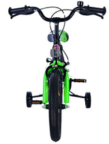 Volare sportivo kinderfiets - jongens - 14 inch - groen zwart - twee handremmen