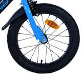 Volare sportivo kinderfiets - jongens - 16 inch - blauw zwart - twee handremmen