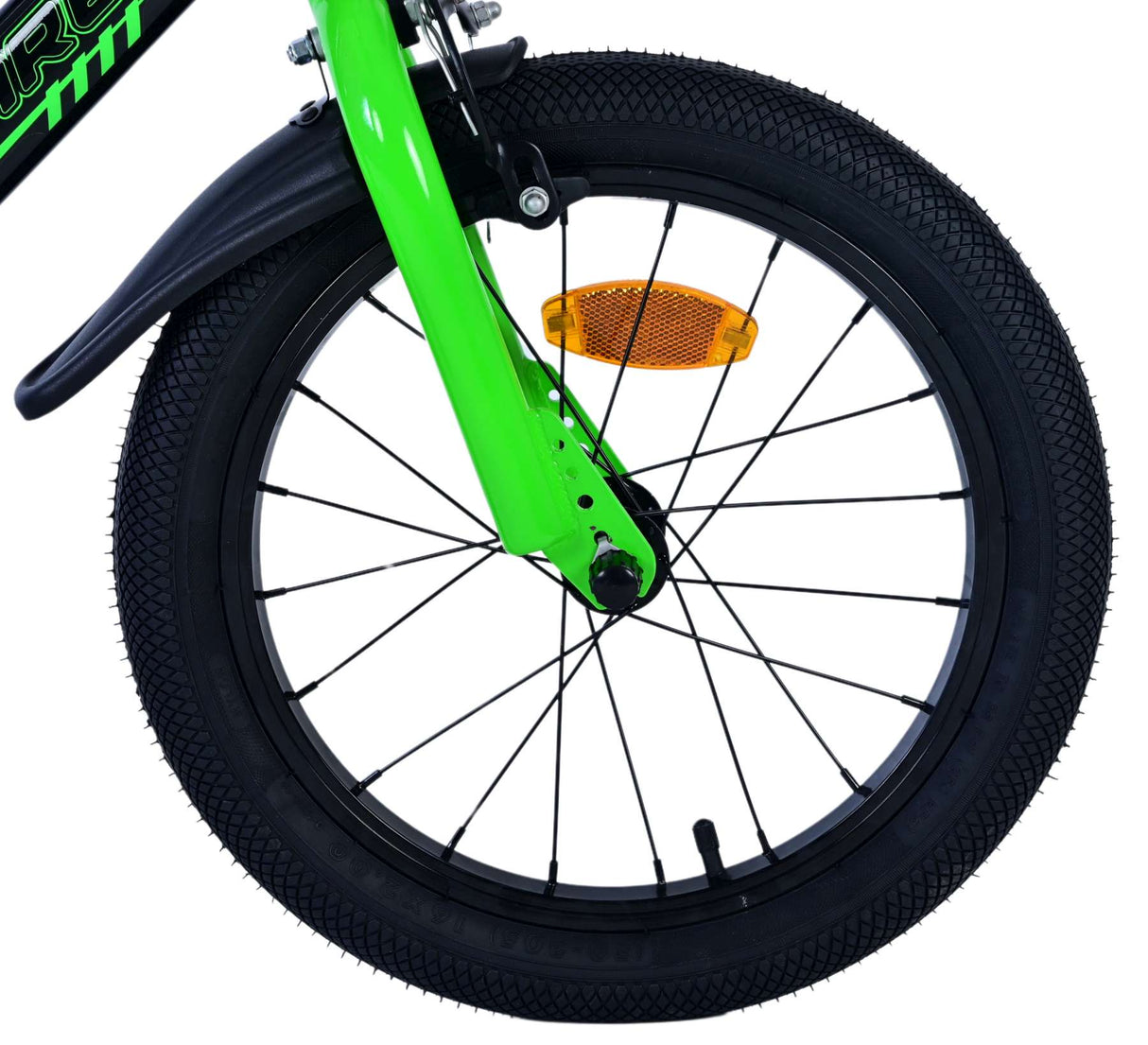 Volare sportivo kinderfiets - jongens - 16 inch - groen zwart - twee handremmen