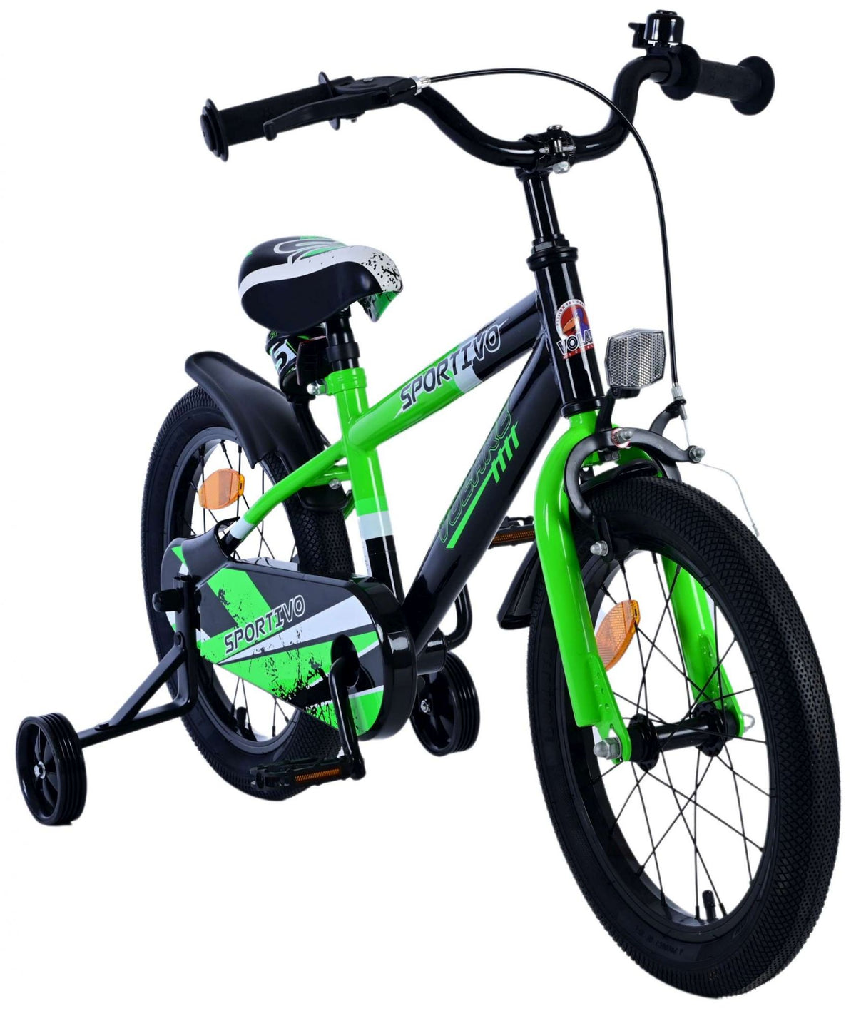 Volare sportivo kinderfiets - jongens - 16 inch - groen zwart