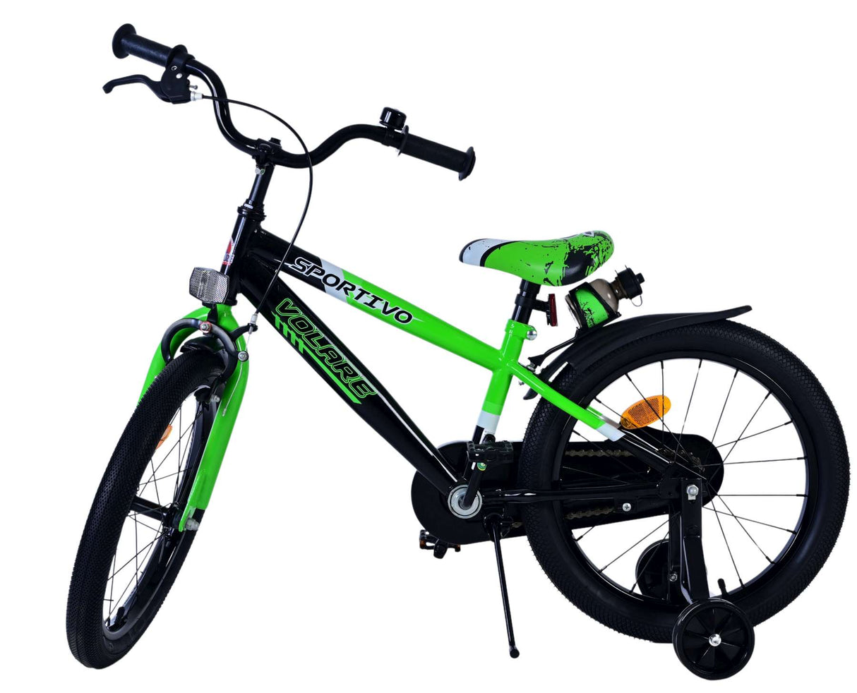 Volare sportivo kinderfiets - jongens - 18 inch - groen zwart