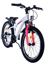 Volare xc race kinderfiets - 20 inch - 7 speed - wit roze