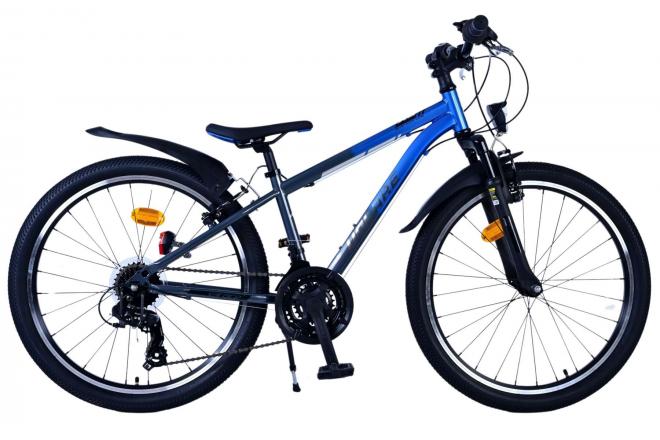 Volare xc race kinderfiets - 24 inch - 21 versnellingen - blauw grijs