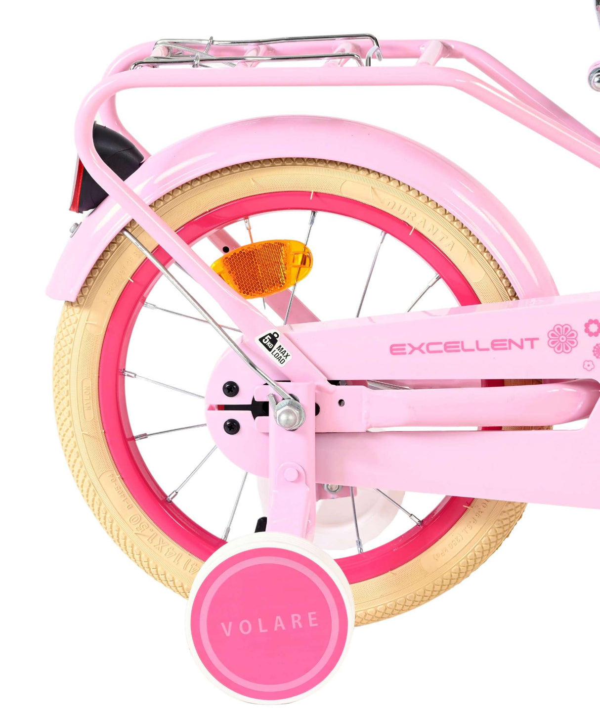 Volare uitstekende kinderfiets - meisjes - 14 inch - roze