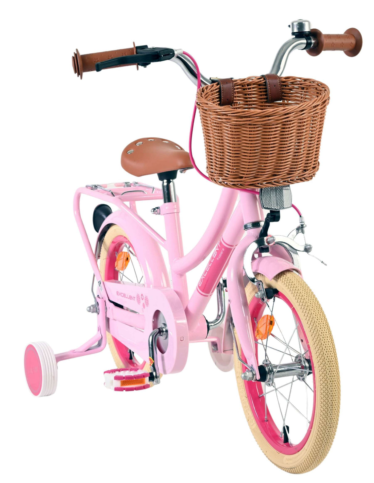 Volare uitstekende kinderfiets - meisjes - 14 inch - roze