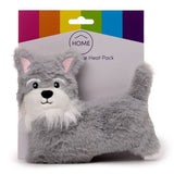 Schnauzer hond magnetron heatpack lavendel tarwe