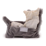 Schnauzer hond magnetron heatpack lavendel tarwe