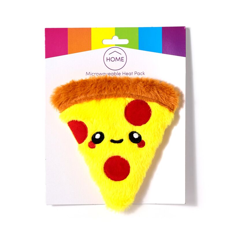 Pizza foodiemals pluche heatpack lavendel tarwe